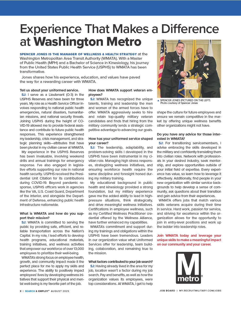 Veteran Success Story: Manager of Wellness and Health Strategy
